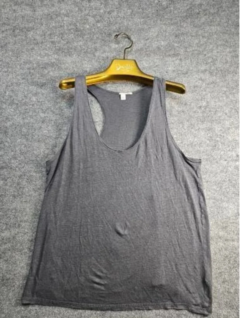 Gray Sleeveless Racerback Tank Top